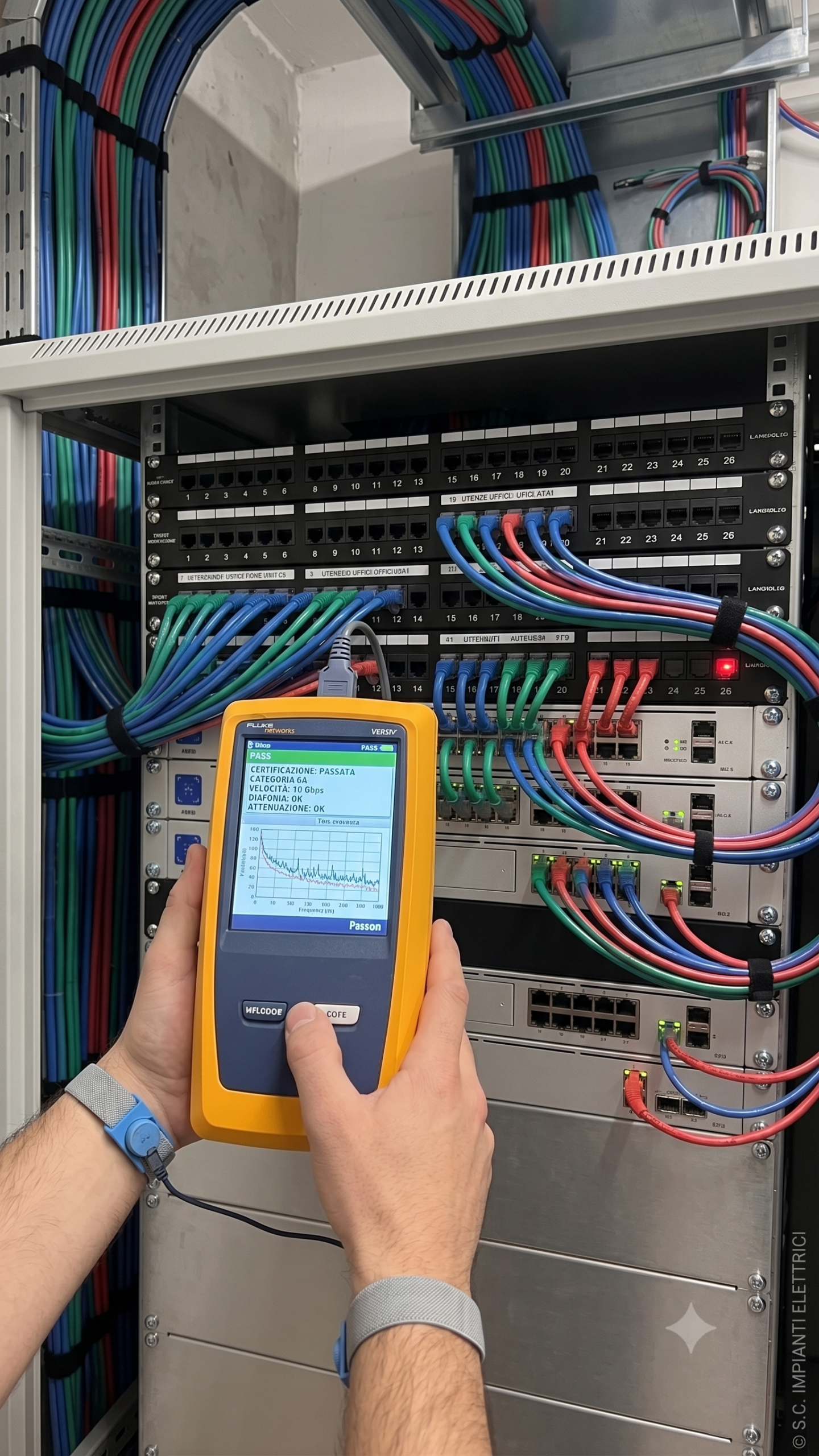 Certificazione Strumentale e Collaudo Linee Dati RJ45